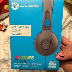 JLab JBuddies Studio On-Ear Kids Headphones — Gray